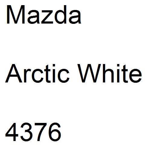 Mazda, Arctic White, 4376.